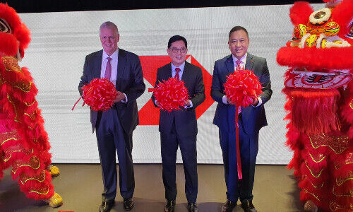 L-R: HSBC Group CEO Noel Quinn, Singapore’s DPM Heng Swee Keat and HSBC Singapore CEO Wong Kee Joo.