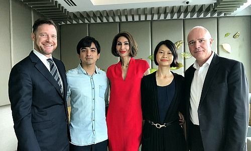 Ivan Schultheiss, Timothy Misir, Shruti Advani, Val Law, Claude Baumann (from left)