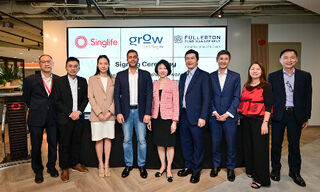 Signing ceremoy of Singlife, Grow and Fullerton (Image: Newsroom)