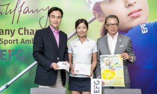 (L to R) Albert Chiu, EFG, Tiffany Chan and Caleb Chan 