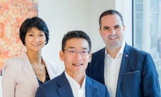 Valerie Chou, Peter Tung and Johan Riddergard (from left to right)