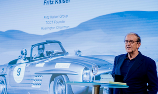 Fritz Kaiser at the Mercedes-Benz Museum in Stuttgart (Image: Courtesy)