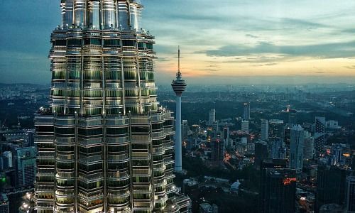 Petronas Tower in Kuala Lumpur, Malaysia