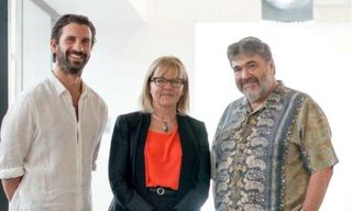 (L-R) Dan Bennett, OurCrowd, Christine Yates, NAB and Jon Medved, OurCrowd CEO