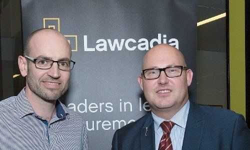 Lawcadia CEO Warwick Walsh (left) and Treasurer Curtis Pitt (right) 