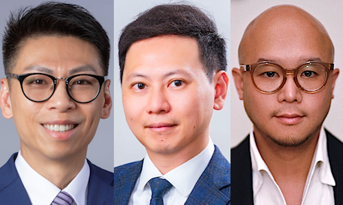 Ivan Tam, Calvin Poon and Leslie Ching (left to right) (Image: UBP)