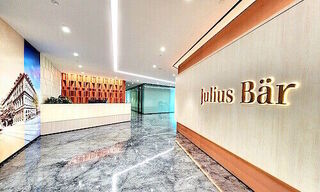 Julius Baer's One@Changi City reception area (Image: Julius Baer)